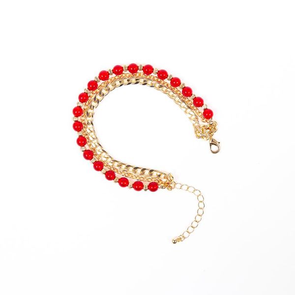 

chic jewerly bead bracelet multilayer gold chain bangles alloy classic fashion jewerly for women, Black