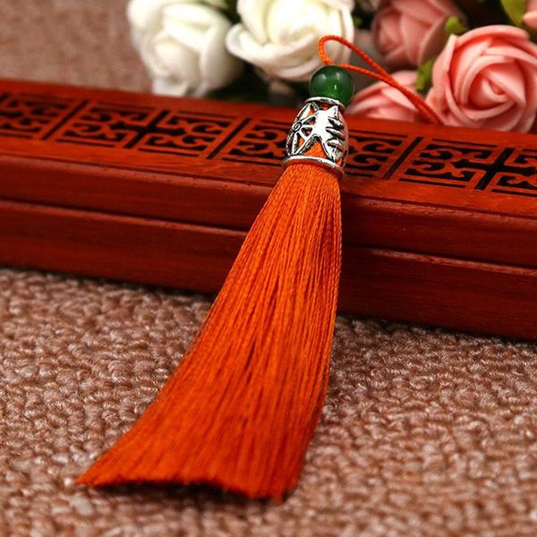 

5 шт. 21 цвета смешанные шелковые кисточки для кисти ювелирные изделия с подвески из бисера подвесными подвесками, кисточками серебряные кеп