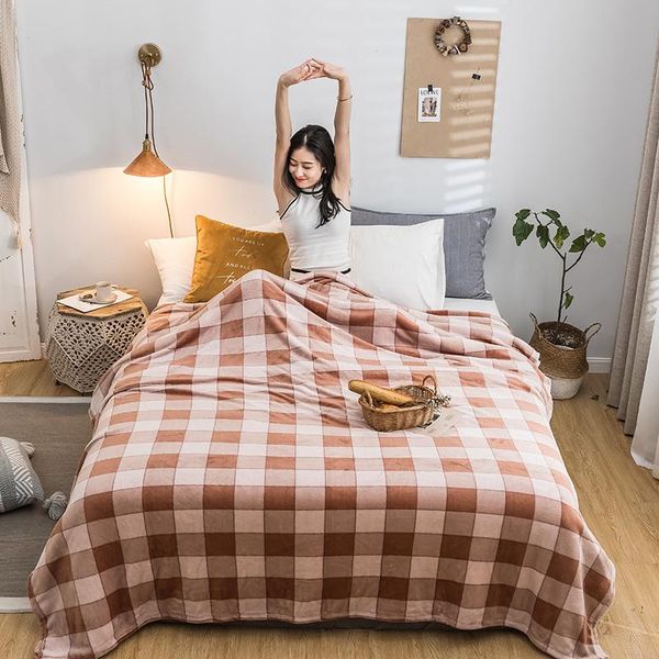 

blankets plaid velvet printed blanket manta throw for nap sofa bedspread bed cover quilt mantas para decorativa