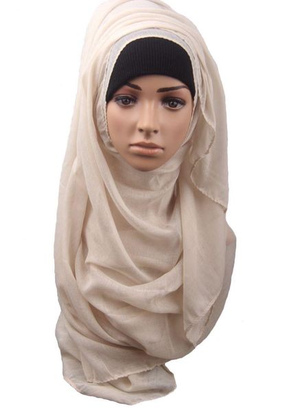 

scarves fashion style autumn and spring warm solid color all-match pleated muslim hijab female/women scarf shawl, Blue;gray