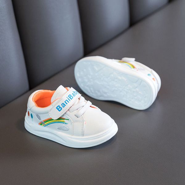 

and autumn soft sole baby 1-3-2 years old little white boys' spring new leisure walking shoebua, Black;red