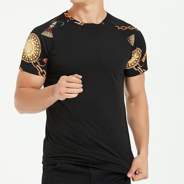 

tjwlkjmen clothes 2020 casual t shirt men summer splicing cotton short sleeve slim tshirt vintage t-shirt camisetas hombre1, White;black
