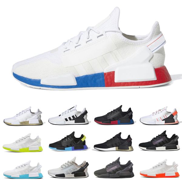 

r1 v2 men women shoes red blue core black bright volt womens mens discount outdoor comfortable sneakers trainers shoes