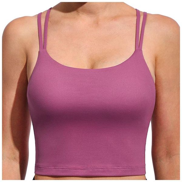 

yoga underwear plus impact sports bra for fitness women nylon cross straps running gym workout active casual vest ladies, White;black