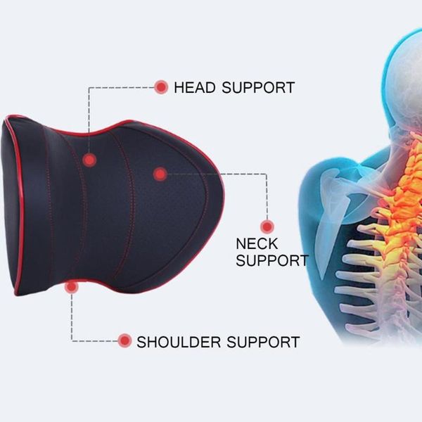 

pu car neck pillow durable comfortable and dirt-resistant car neck pillow