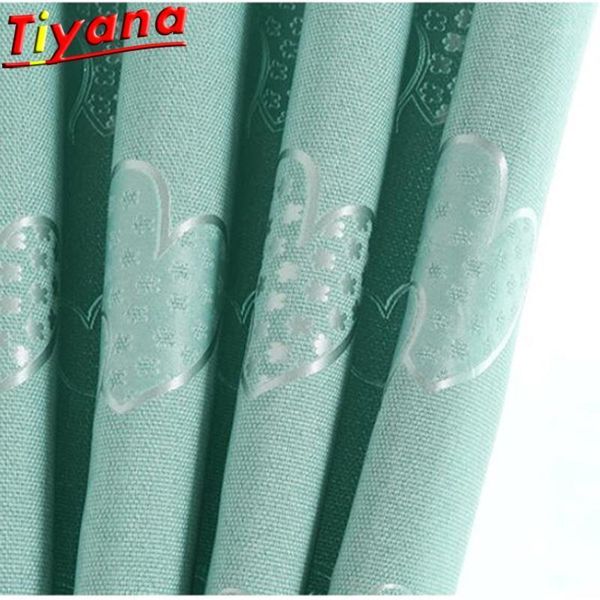 

curtain & drapes jacquard heart-shaped fabric for bay window practical blue curtains cloth renting rooms cute love kid pc033#201