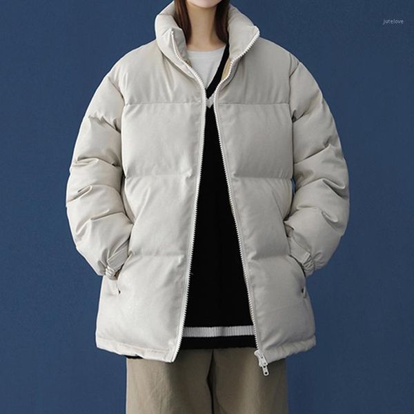 

legible leather winter jacket women female teen girls thick loose casual pu parkas woman warm winter coat women plus size1, Black