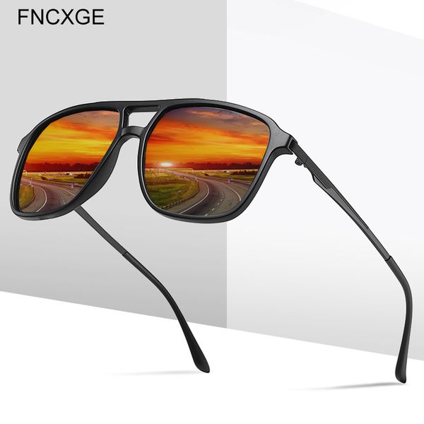 

2020 new fashion sunglasses women's men sun glasses polarized vintage retro square driving fishing eyewear zonnebril heren 3301, White;black