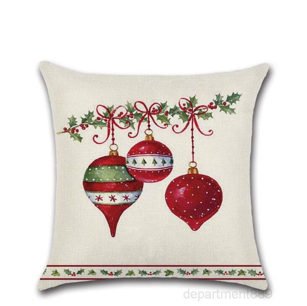 

a-christmas case cartoon throw covers square sofa decorative pillow headrest cushion cover xmas pillowslip home decor owa870