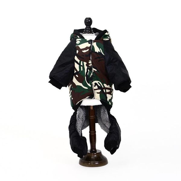 

winter pet clothes for dogs camouflage puppy pet coat jacket warm fleece dog jumpsuits chihuahua french bulldog clothing overall bbyebi