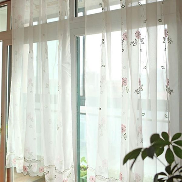 

curtain & drapes fresh embroidered daisy living room french window terri wong yarn translucidus voile 175cm width