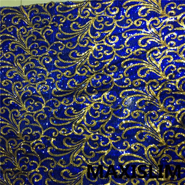 

diy 1 yard popular 5mm + 3mm sequin fabric african mesh embroidery for wedding daily important occasions 130cm wide, Pink;blue