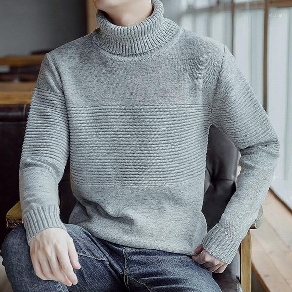 

spring and autumn new style men's high collar sweater fashion casual sweater pure cotton men base shirt thin1, White;black