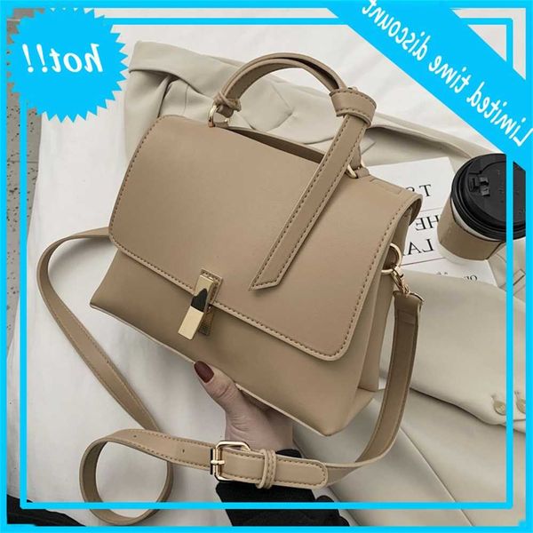 

effects color pu leather shoulder bags for women 2021 new brain and winter handbag fashion simple messenger bag bolso mujer sac