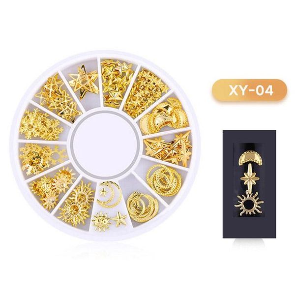 

ювелирные изделия металл маникюр геометрия заклепки хрусталь сердце сердце алмазные полые круг золотая смола форма для уф-рамки смола ювелир, Black