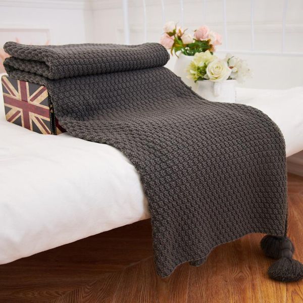 

130x170cm small children yarn knitted blanket pgraphy props cute ball knitting throw air conditioning blankets 8 colors