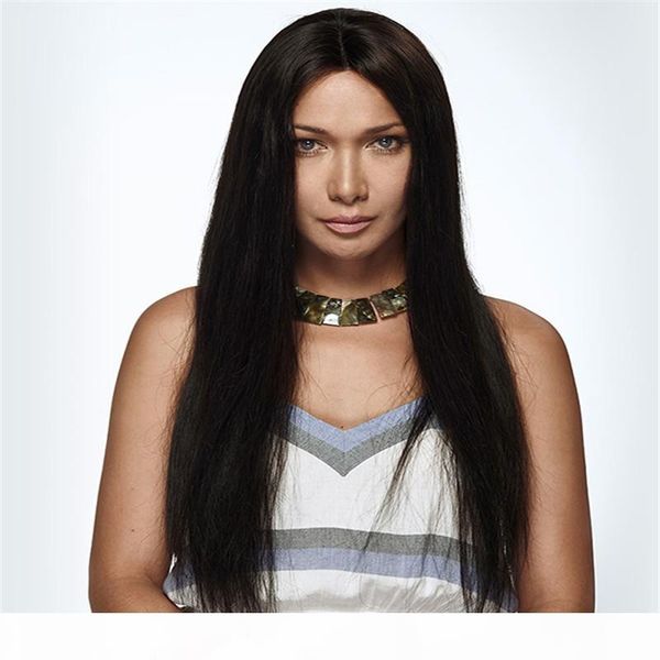 

brazilian virgin hair wig in a straight line with the human hair full lace wigs silk is full of my shoes hair simulation of the scalp, Black;brown