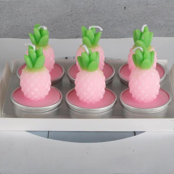 

6pcs simulation fruit pine candle love valentine's day gift christmas party home decoration art candle craft wmtmvf