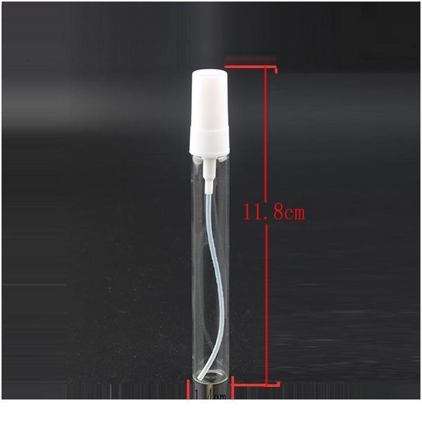 

100pcs mini transparent glass perfume bottle atomizer cosmetics container travel portable spray bottle repeatable fill bbyzro