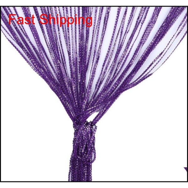 

modern cute flash line shiny tassel string door curtain window room divider curtain valance home dec jllimp yeah2010