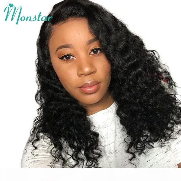 

monstar loose wave wig brazilian remy hair bleached knots pre plucked full bob human hair wigs for black women