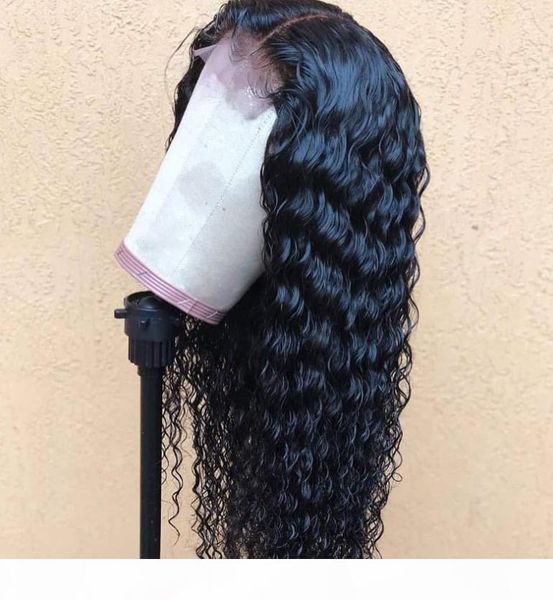 

2021 new popular style european and american wig lady lace chemical fiber long curly hair daily temperament wig headset spot wholesale, Black