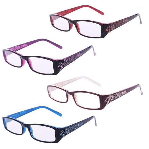 

sunglasses women fashion imitation diamond flower print resin reading glasses lady female eyes protector 4 colors presbyopic +1.0~+4.01, White;black