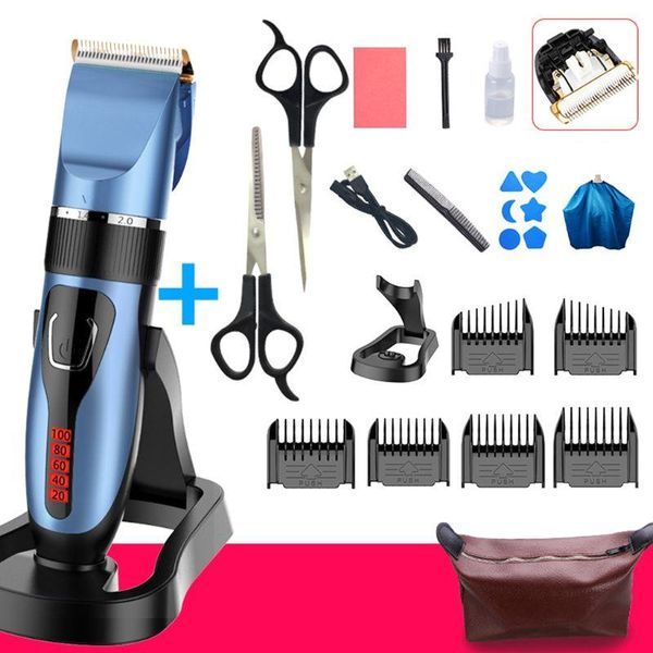 

professional waterproof trimmer fashion children home mute hair clipper portable rechargeable electric haircut tools