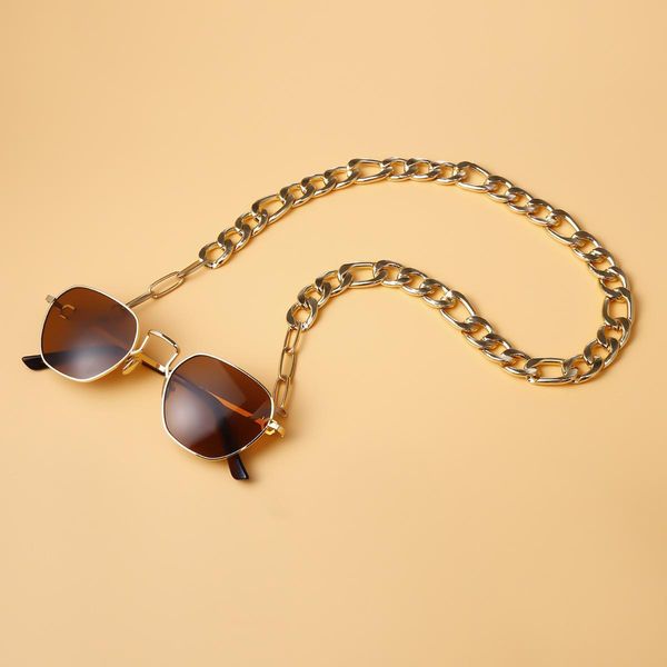 

2020 chic sunglasses glasses gold metal long link chain hip hop men reading eyeglasses chain punk holder rope neck strap lanyard h bbyuzk