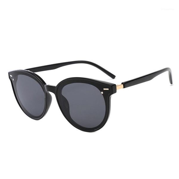 

cateye sunglasses women men vintage sun glasses for female male brand designer round sunglasses-women elegant luxury black uv4001, White;black