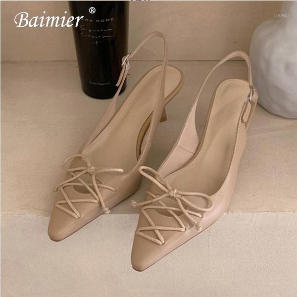 

2020 fashion women high heels sandals women thin heel open toe pumps pointed toe slingback shoes cross strap sandals1, Black