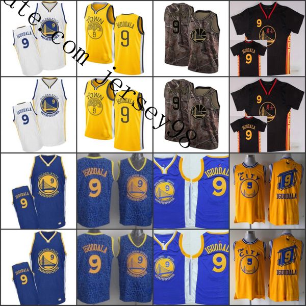 

ncaagolden state warriors black #9 andre iguodala black fashion 2017 the nba finals patch jersey