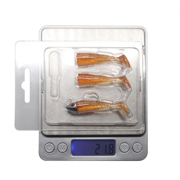 

2 replacement lure jigging soft bait fishing lures 5.6cm 7.6g diy lead head jig fish t tail sea bass lure fishin qylzoh