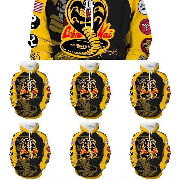 

kispr dc cartoon karate printing 3d boy hooded sweater cardigan cosplay anime peripheral pullover pulloversweater pullover jonvw, Black