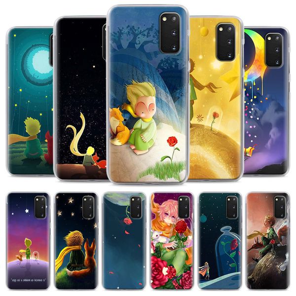 

for samsung galaxy s10 ultra s10e s20 fe a50 a70 a51 a71 a21s m51 m31s phone cover case the little prince rose fox
