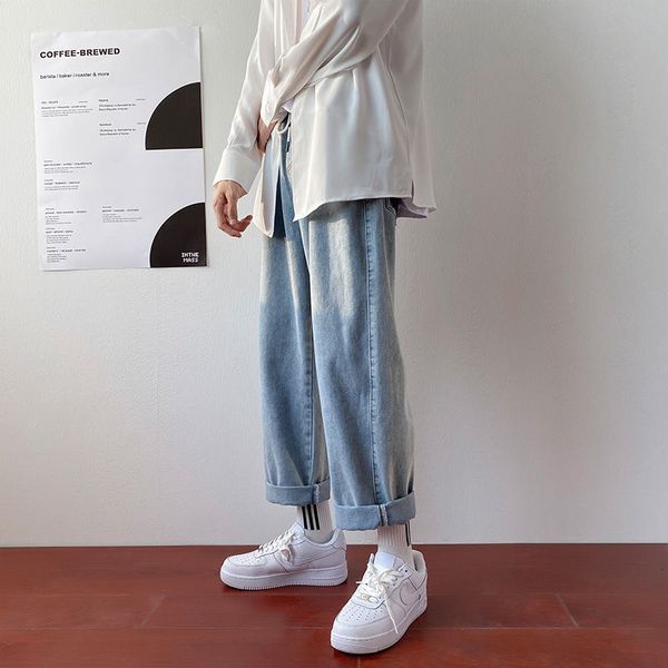 

brim 2021 men's pants spring and winter new work done large leg tools size -5xl breech breeches fashion young oumy, Blue