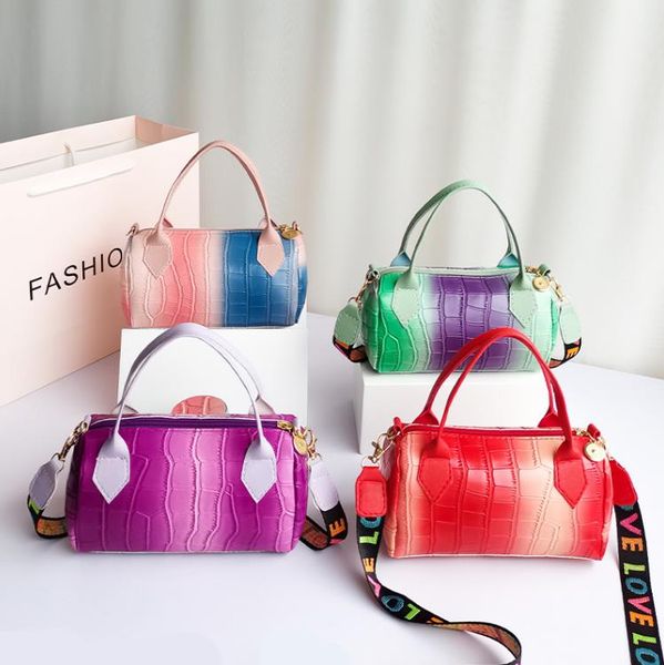 

female bags hit color one-shoulder messenger pillow bag niche handbag