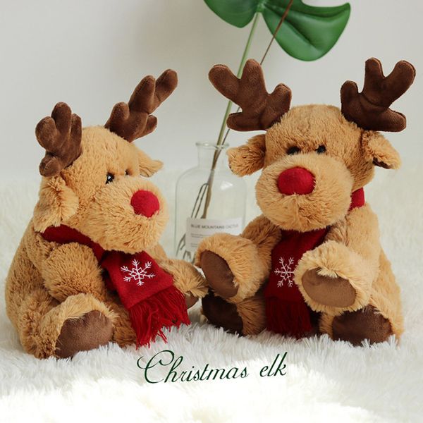 

christmas decorations 30cm elk doll plush toys deer dolls girls children gifts for