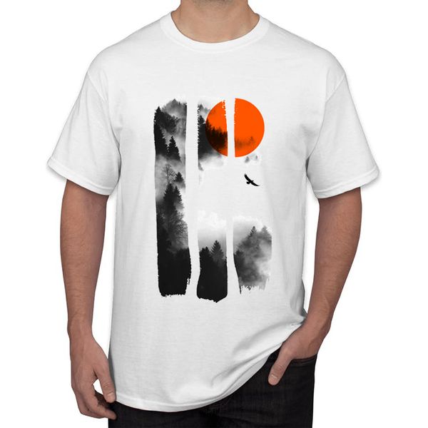 

teehub new arrival 2019 fashion scenic forest print men t-shirt short sleeve o-neck hipster tee sport hooded sweatshirt hoodie