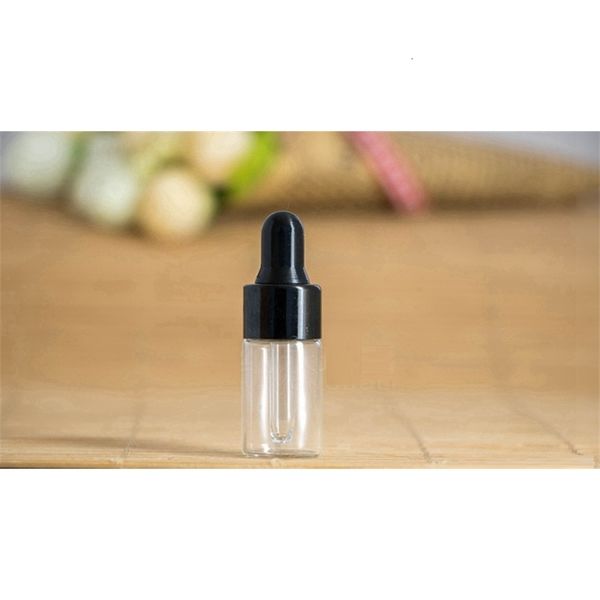 

dropper 1ml 2ml 3ml 100pcs mini clear glass bottle essential oil display vial small serum perfume brown sample container