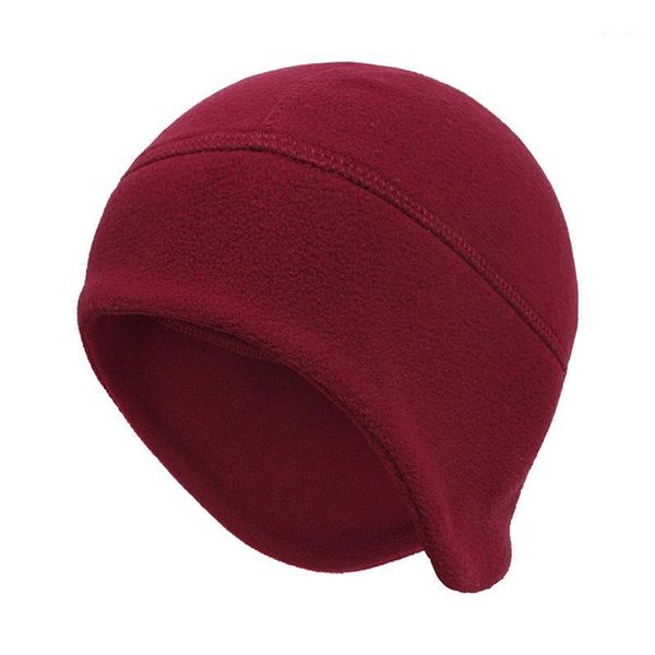

cycling caps & masks winter bonnets hat outdoor windproof brimless men women earmuffs plush warm fashion solid hedging cap1, Black