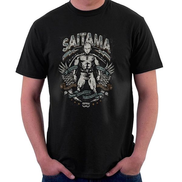 

fashion men's custom printed 100% cotton saitama hero for fun one punch man funny hoodie designers t shirts sweatshirt