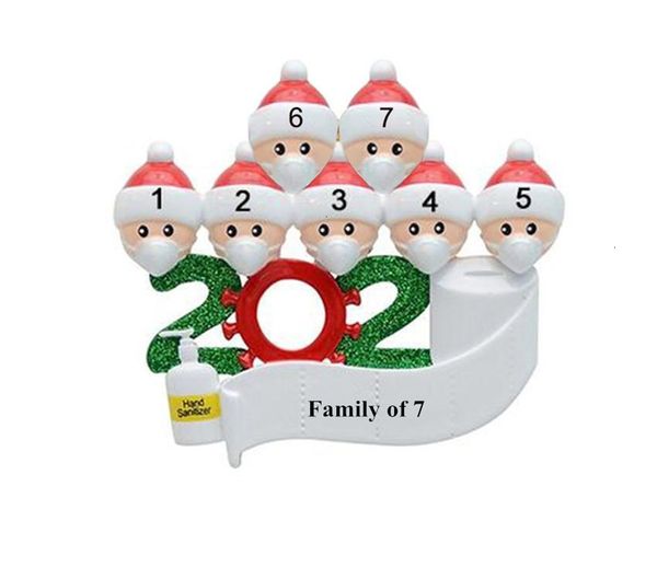 

christmas decoration wedding gifts product personalized family quarantine of 5 ornament pandemic wit