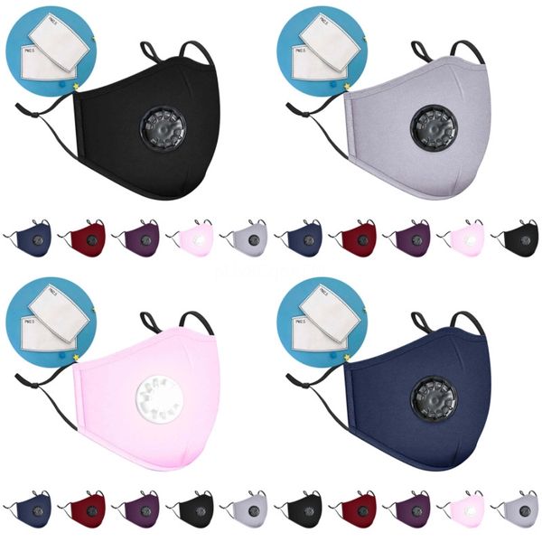 

masks designer pm2.5 printed dustproof half pollution face mouth mask with breath wide straps washable reusable muffle eint