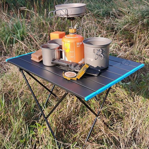 

portable foldable table camping outdoor furiture computer bed tables picnic 6061 aluminium alloy ultra light folding desk1