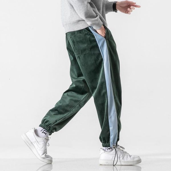 

neploha 2021 patchwork pants men's sports harem pants casual oversize man trousers vintage streetwear hip hop, Black