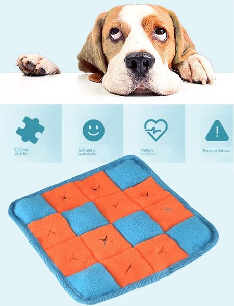 Pet Dog Игрушка укуса Устойчива звук головоломки головоломки головоломки зерна двухсторонняя фланелевая машина моющиеся всасывающие прокладка домашних животных Squeak Toys LJ201125