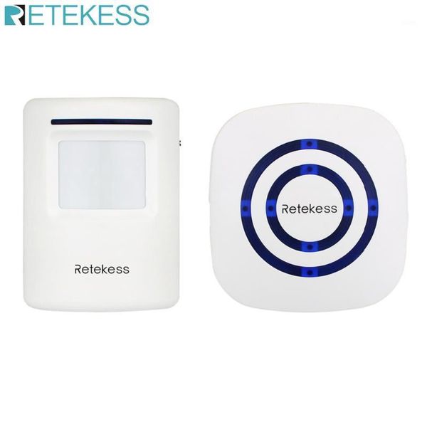 

retekess t801 wireless chime alarm alert doorbell with pir motion sensor infrared detector induction gate entry door bell home1