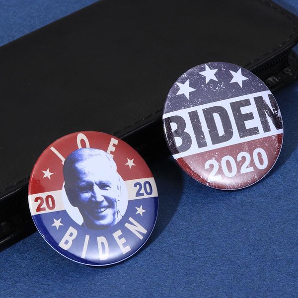 

brooch badge metal durable brand new portable adjustable usa joe biden pinback button pin for 2020 american president campaign wmtvik, Gray