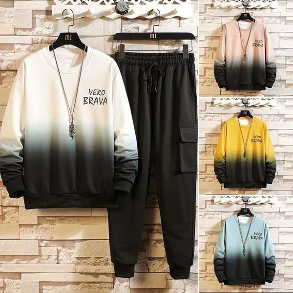 

sports and leisure suit with men's gradient color, Gray